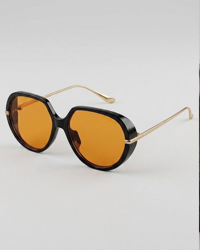 Orange Riviera Oversized Sunglasses