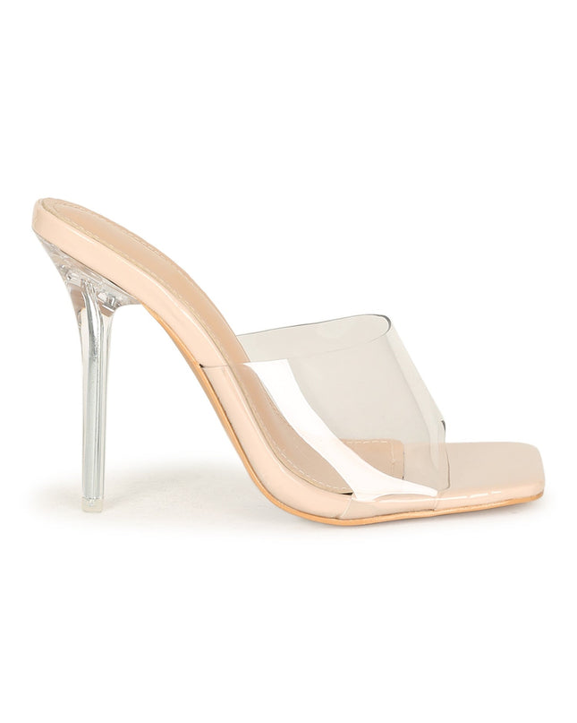 Nude Viola Clear Heels