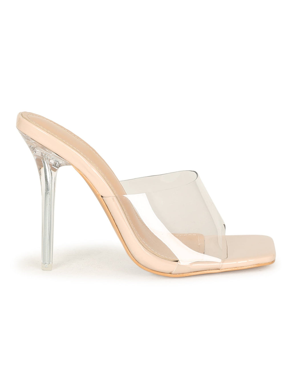 Nude Viola Clear Heels