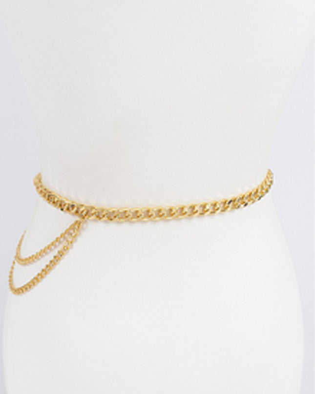 Gold Chain Buckle Belt