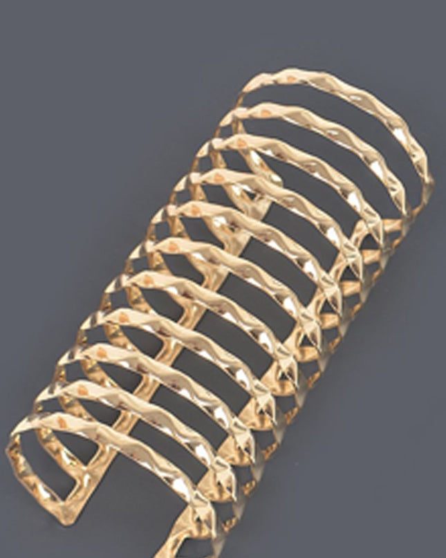 Gold Metal Cuff Bracelet