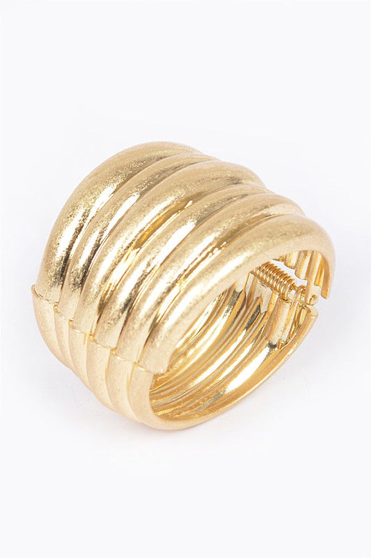 Gold Hinge Cuff Bracelet