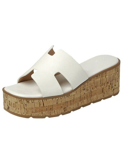 White Molly Platform Sandals