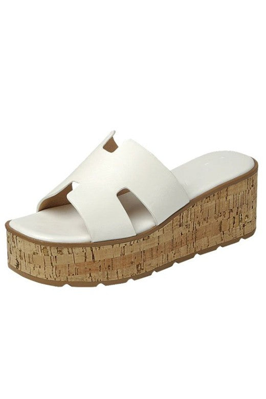 White Molly Platform Sandals