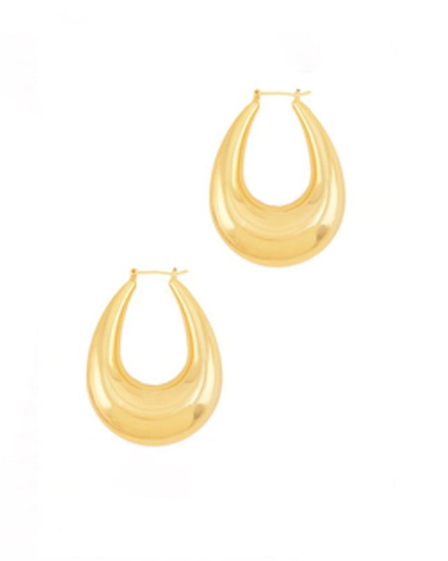 Gold Crescent Elegance Earrings