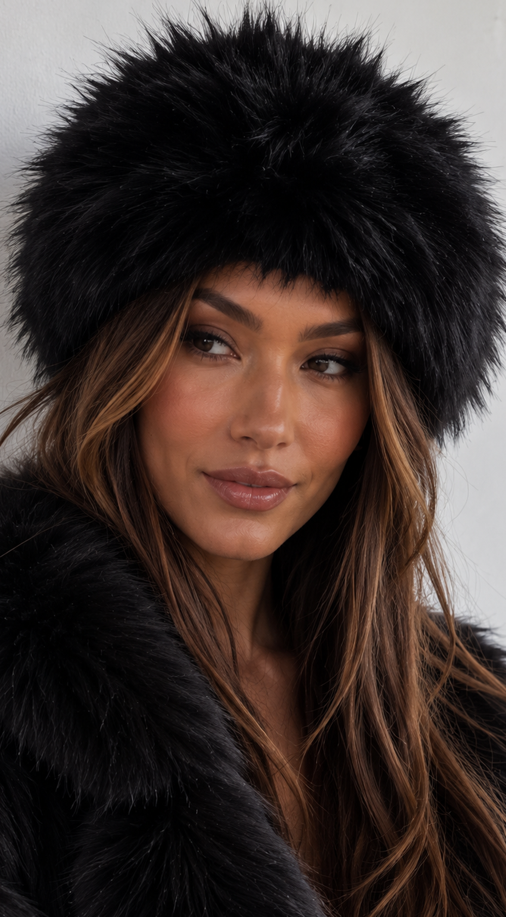 Black Furry Headband Earmuff