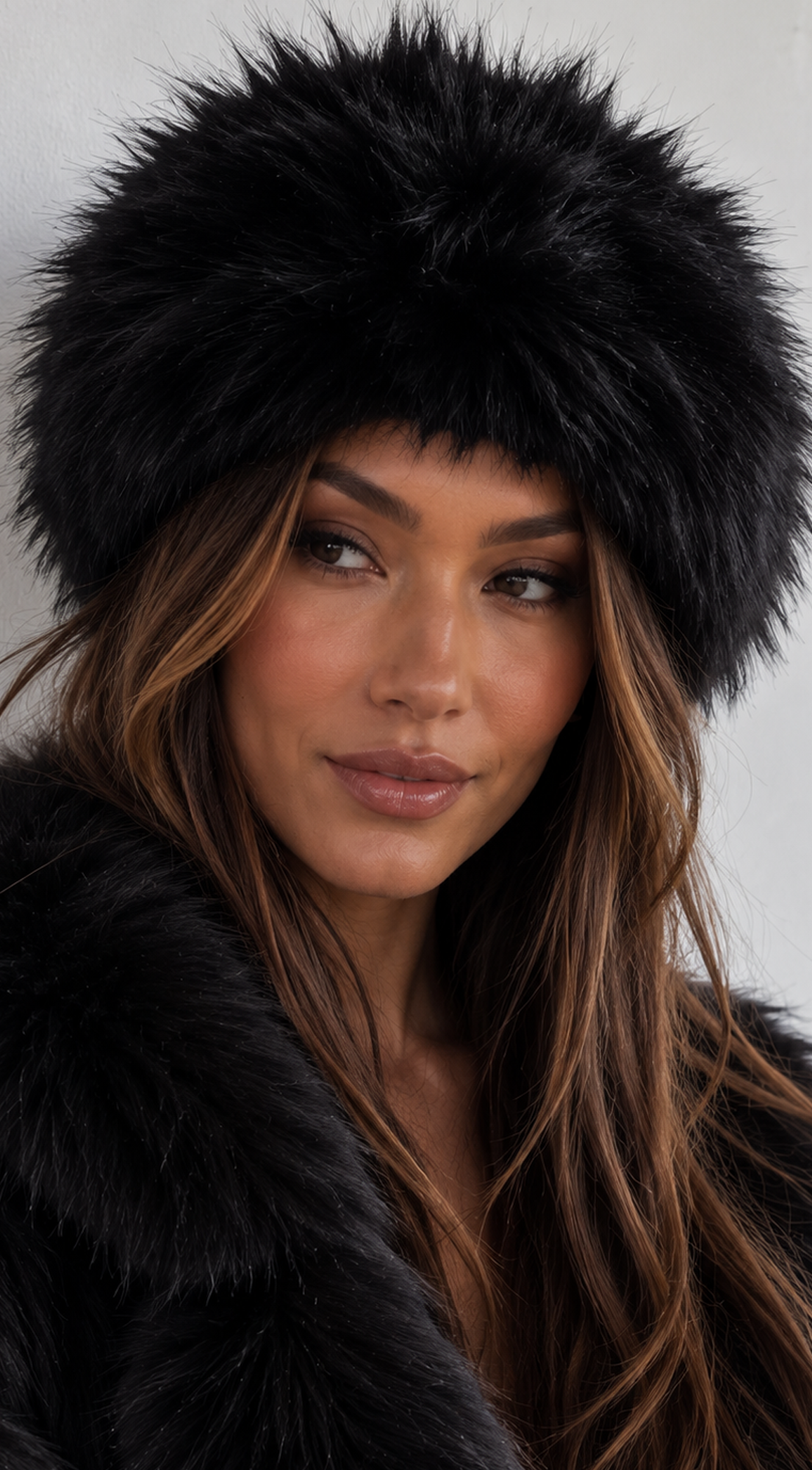 Black Furry Headband Earmuff