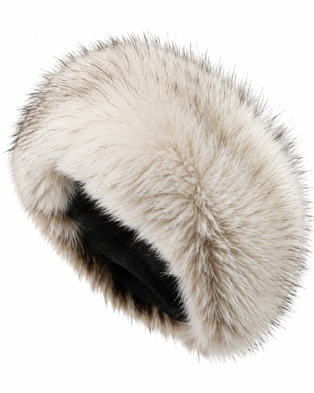 White Furry Headband Earmuff