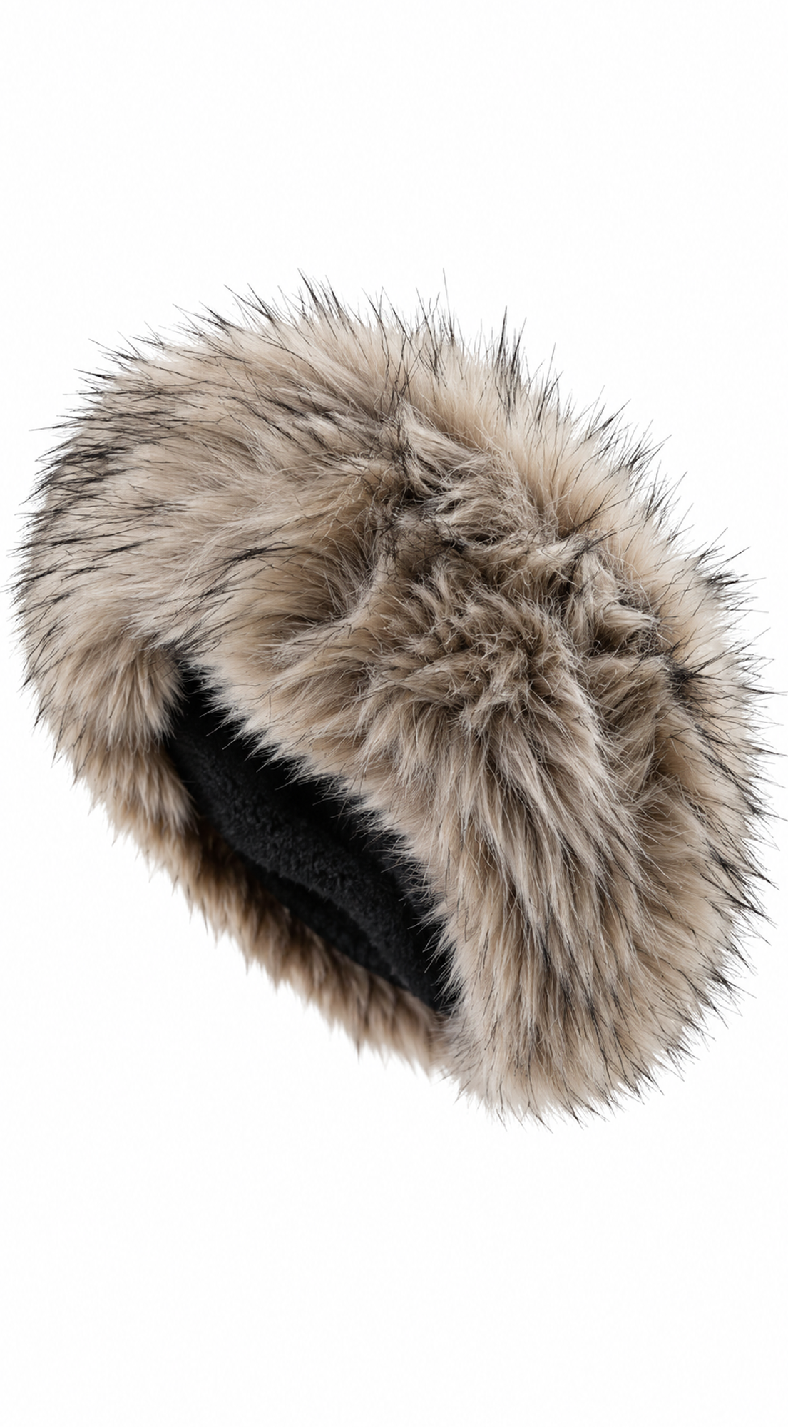Beige Furry Headband Earmuff