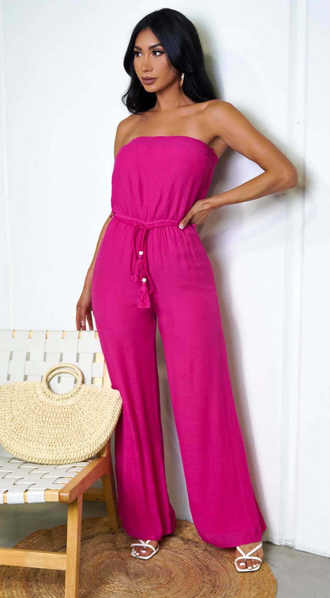 Pink May Tube Jumpsuit