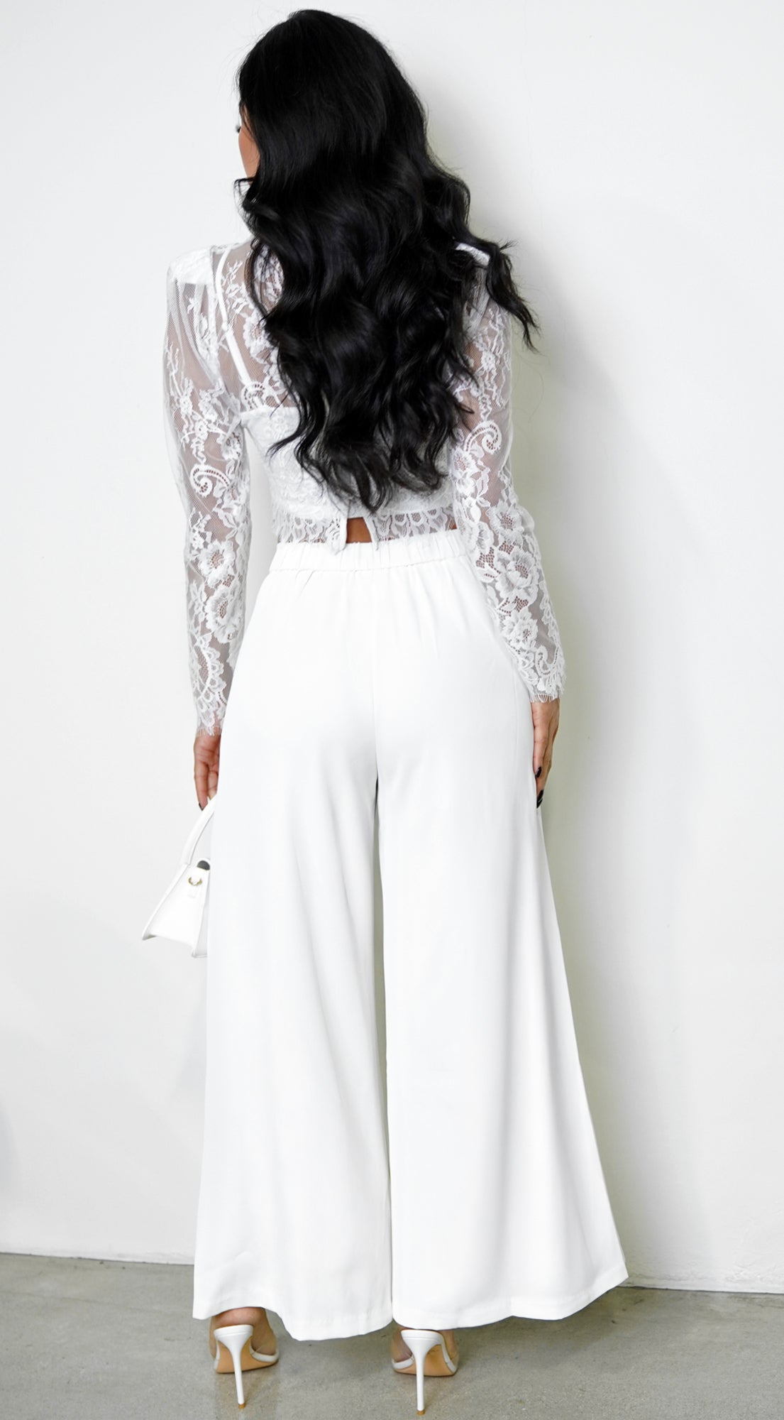 Ivory Wide Leg Pants