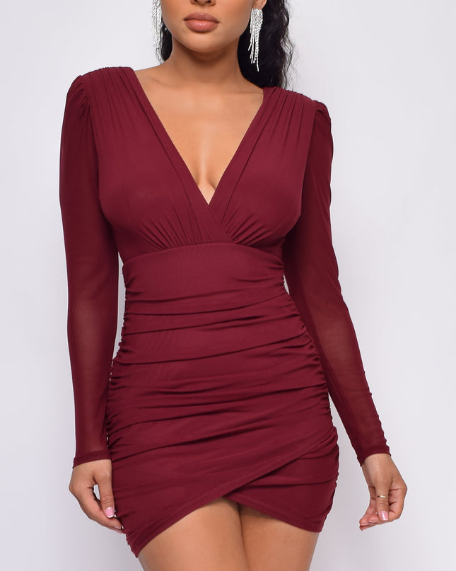 Ruby Red Wrap Dress