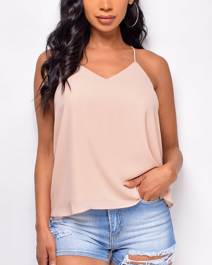 Beige Nude Classic Top