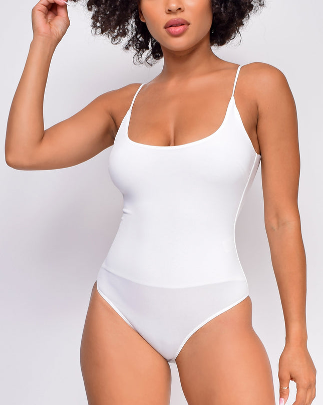 White Basic Bodysuit