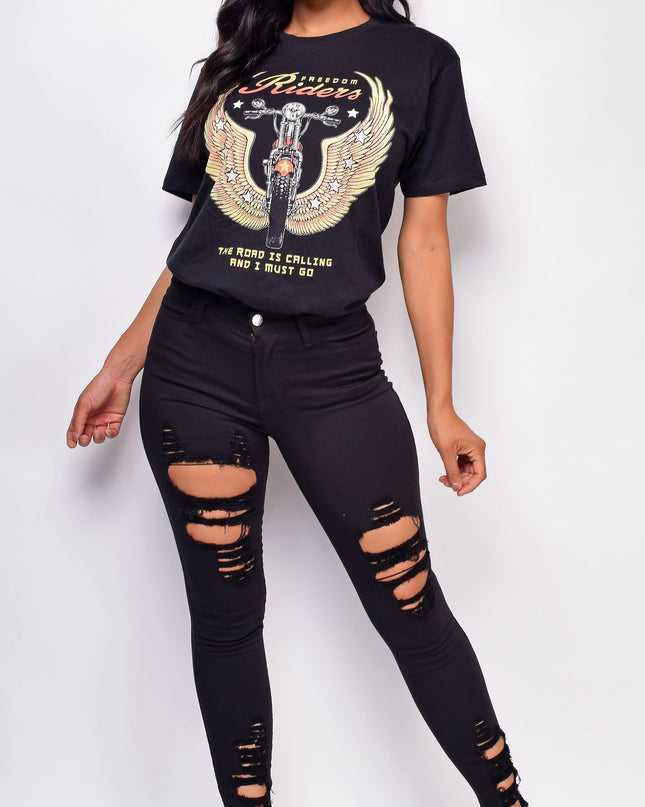 Black Boyfriend Graphic Tee