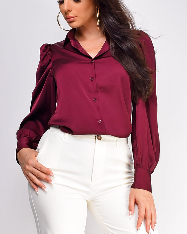 Plum Button Down Shirt