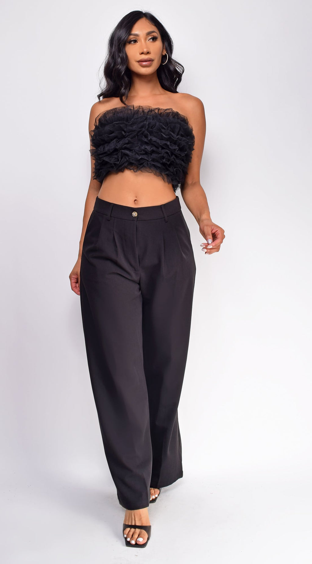Black Wide Pants