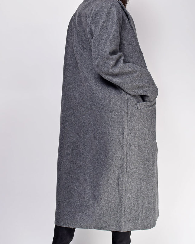 Gray Long Collared Coat