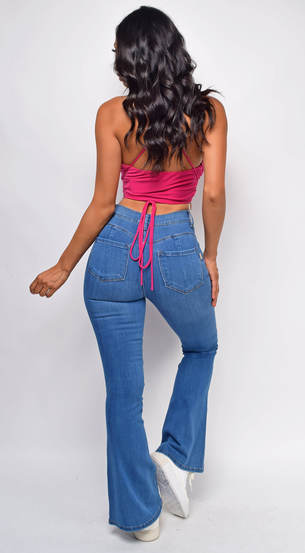 Fuchsia Pink Halter Top