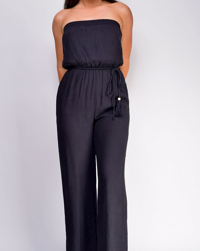 Black May Tube Jumpsuit