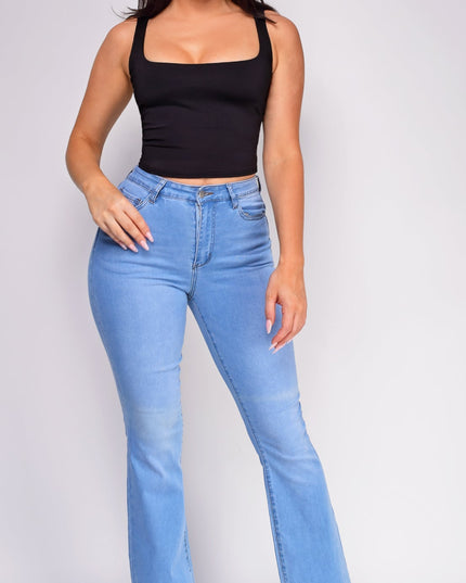 Black Scoop Neck Tank Top