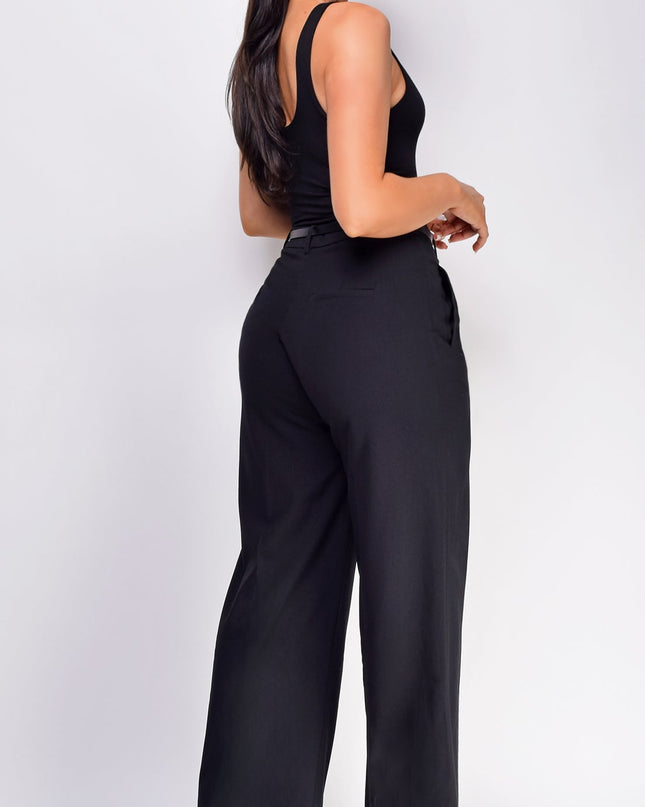 Black Basic Tank Bodysuit