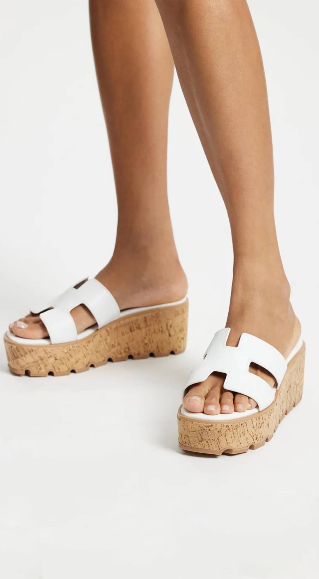 White Molly Platform Sandals