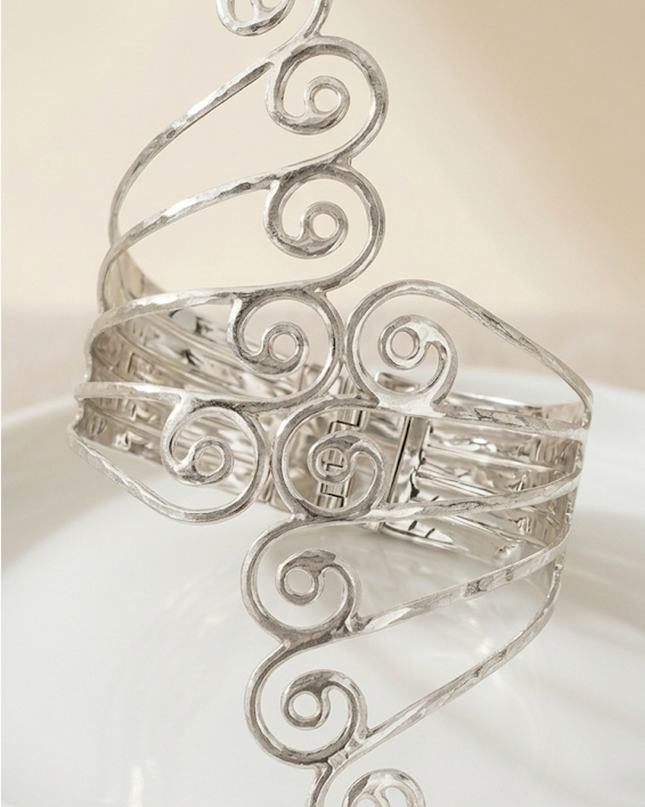 Silver Arm Cuff Bracelet