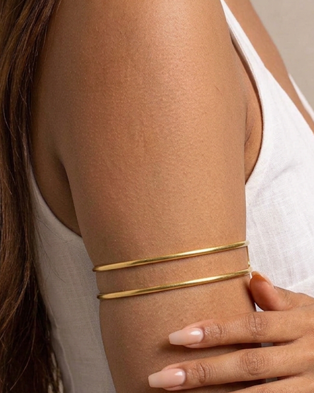 Gold Wrap Arm Cuff Bracelet
