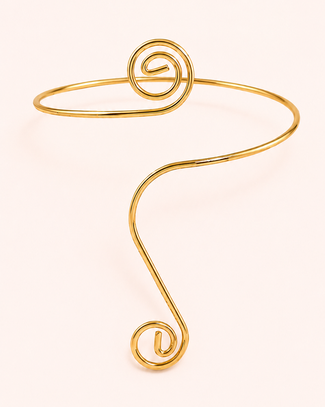 Gold Arm Cuff Bracelet