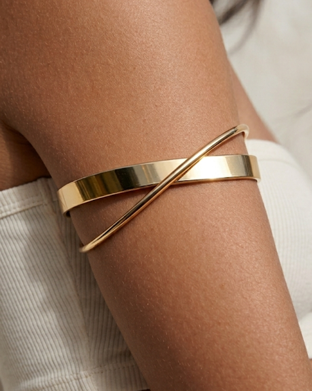 Gold Wrap Arm Cuff Bracelet