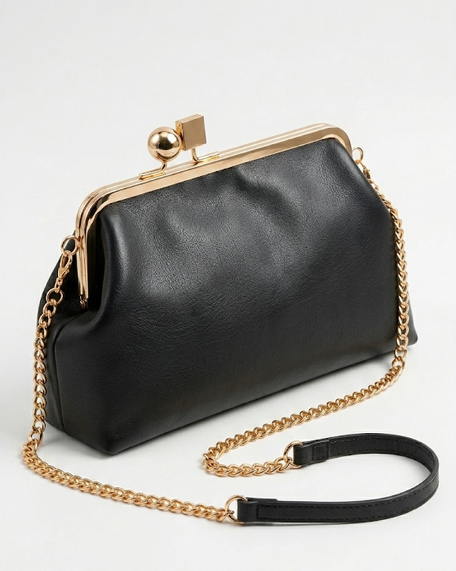 Black Frame Clutch Bag