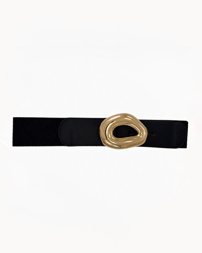 Gold Abstract Luxe Elastic Belt