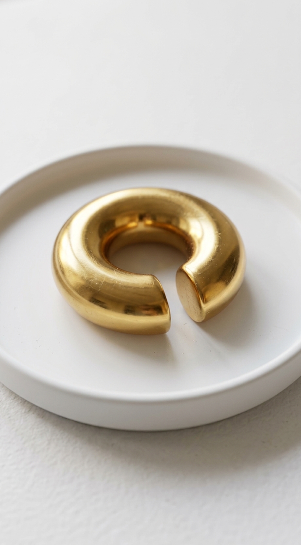 Gold Ear Cuff Hoop Single Non-Piercing Earring