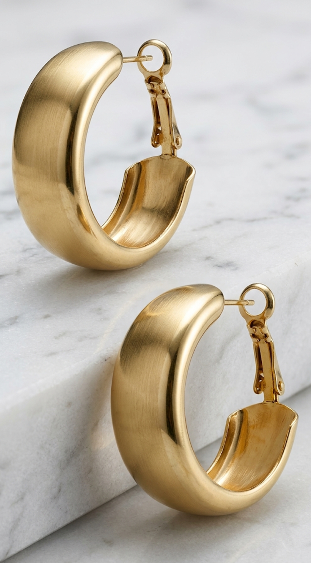 Gold Chunky Hoop Earrings