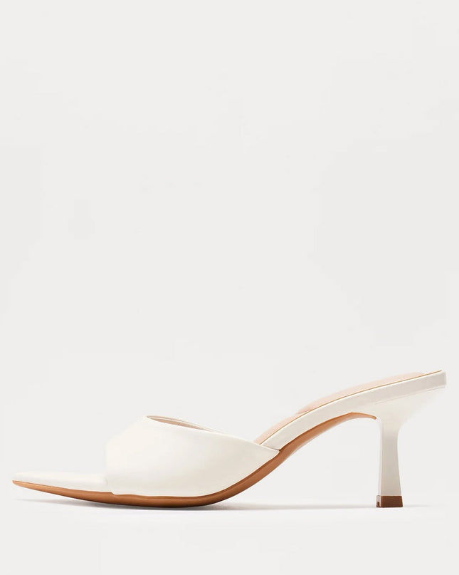White Malina Heeled Mules