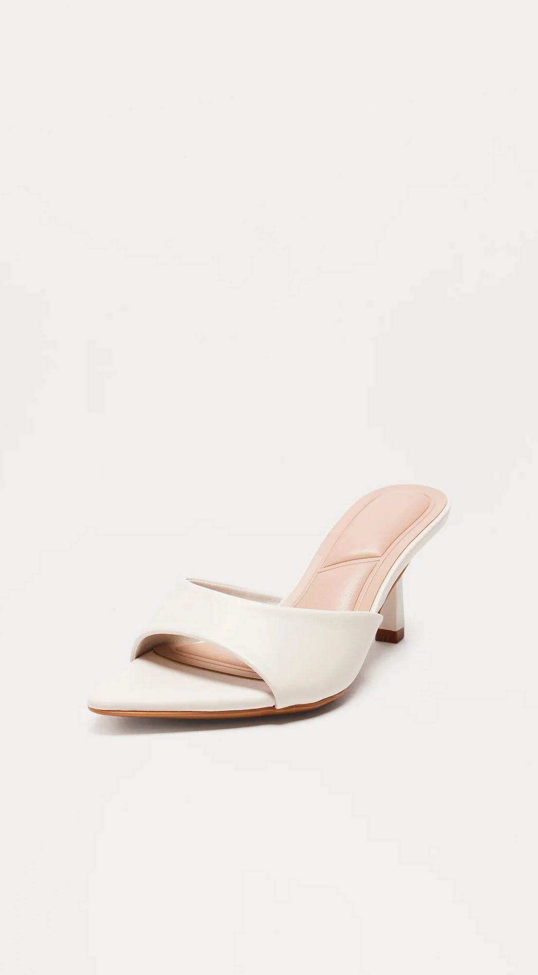 White Malina Heeled Mules
