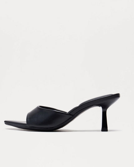 Black Malina Heeled Mules