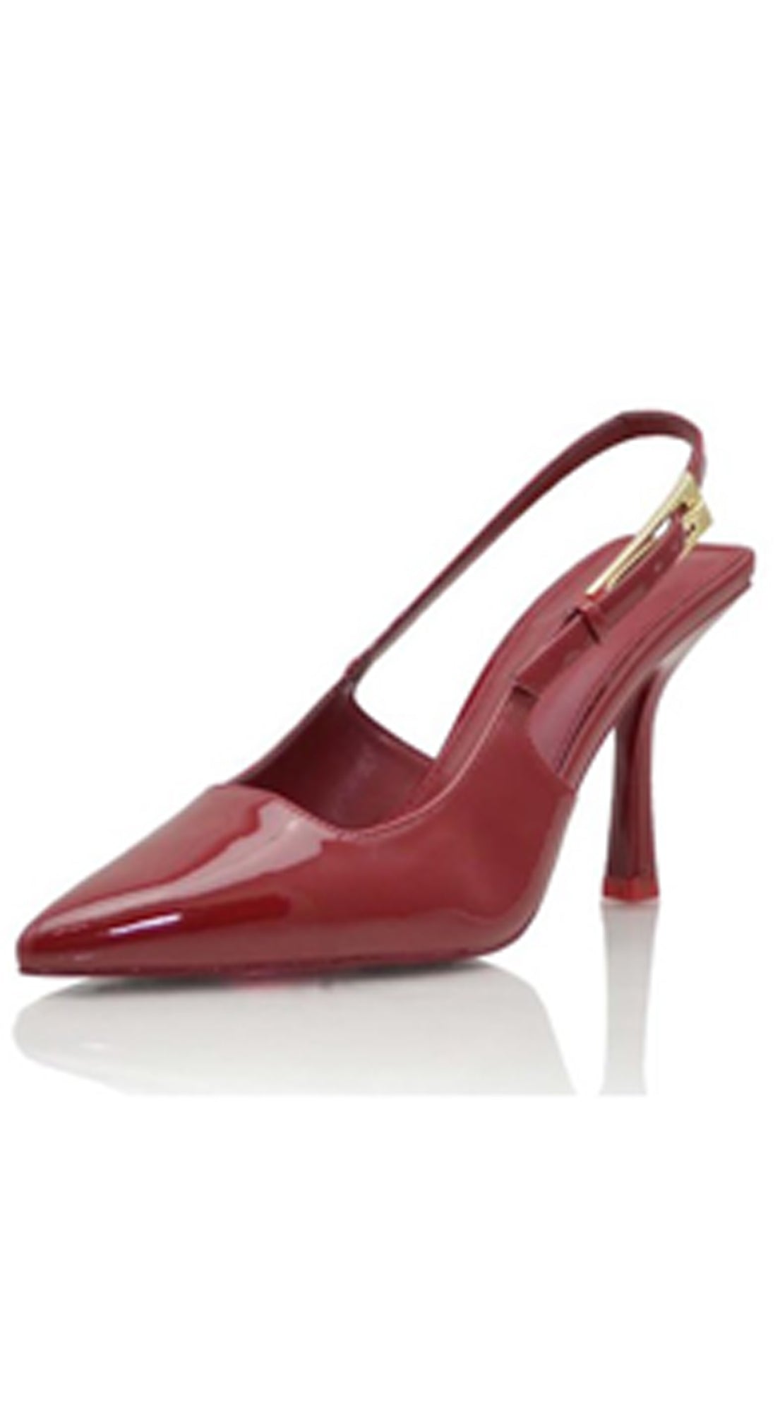 Burgundy Pointed Toe Pump Heels
