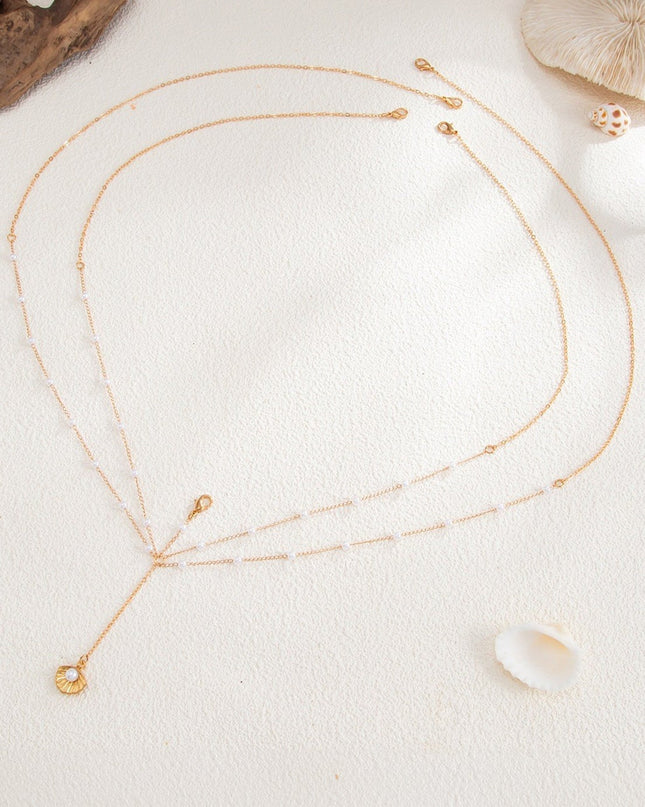 Gold Charm Beaded Waist Chain
