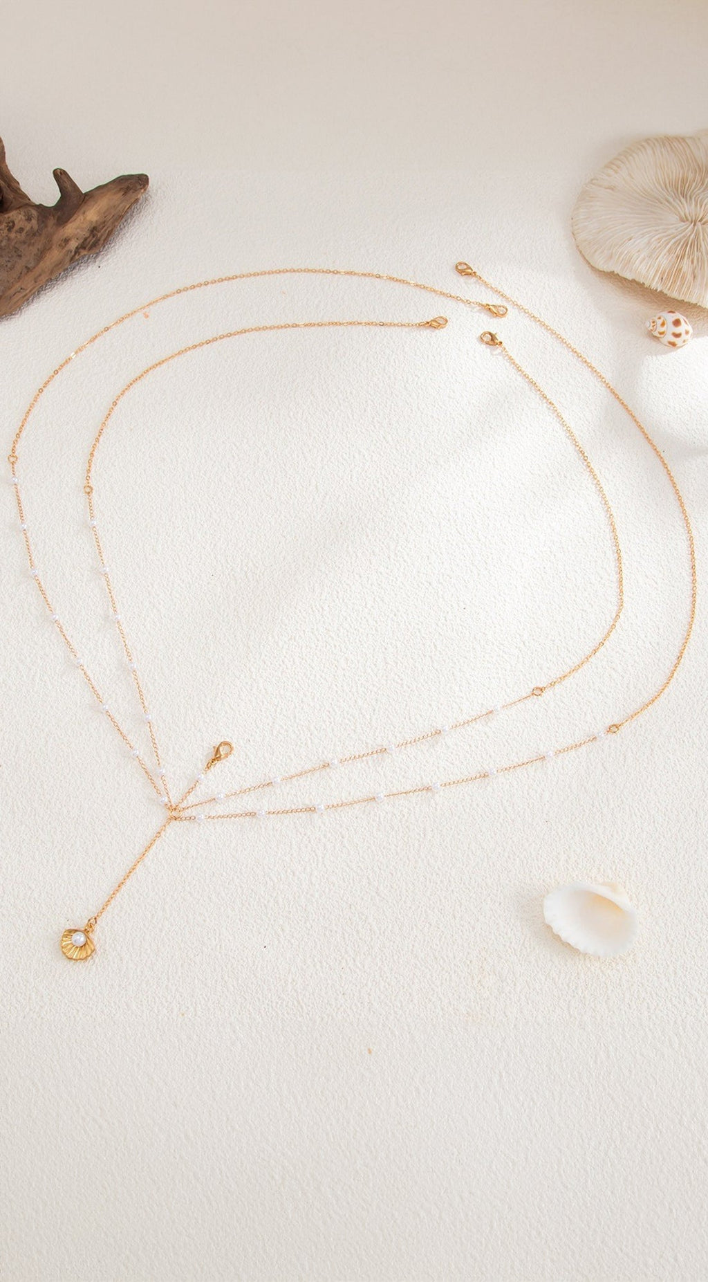 Gold Charm Beaded Waist Chain