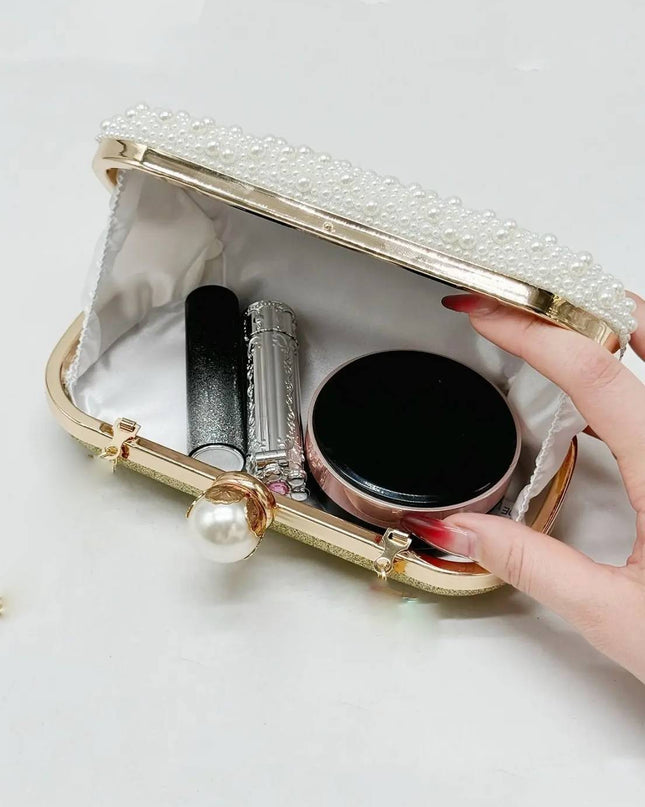 Gold Opal Essence Pearl Clutch