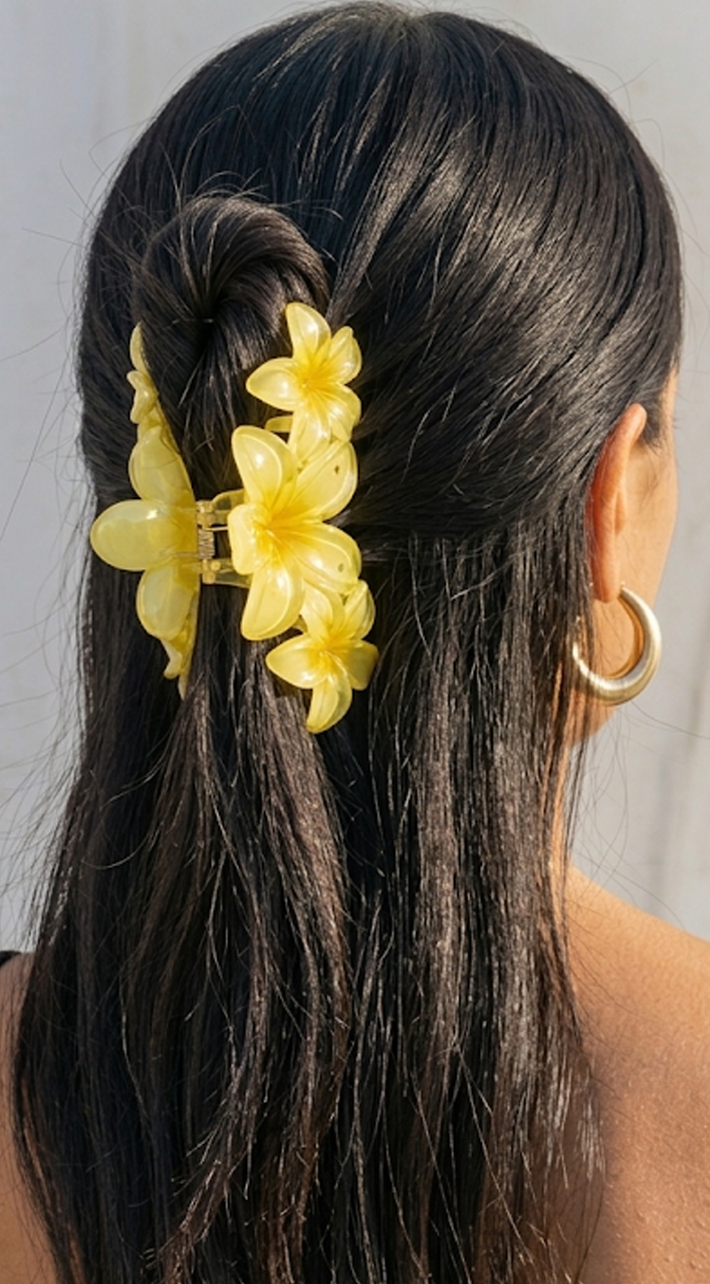 Yellow Flower Claw Clip