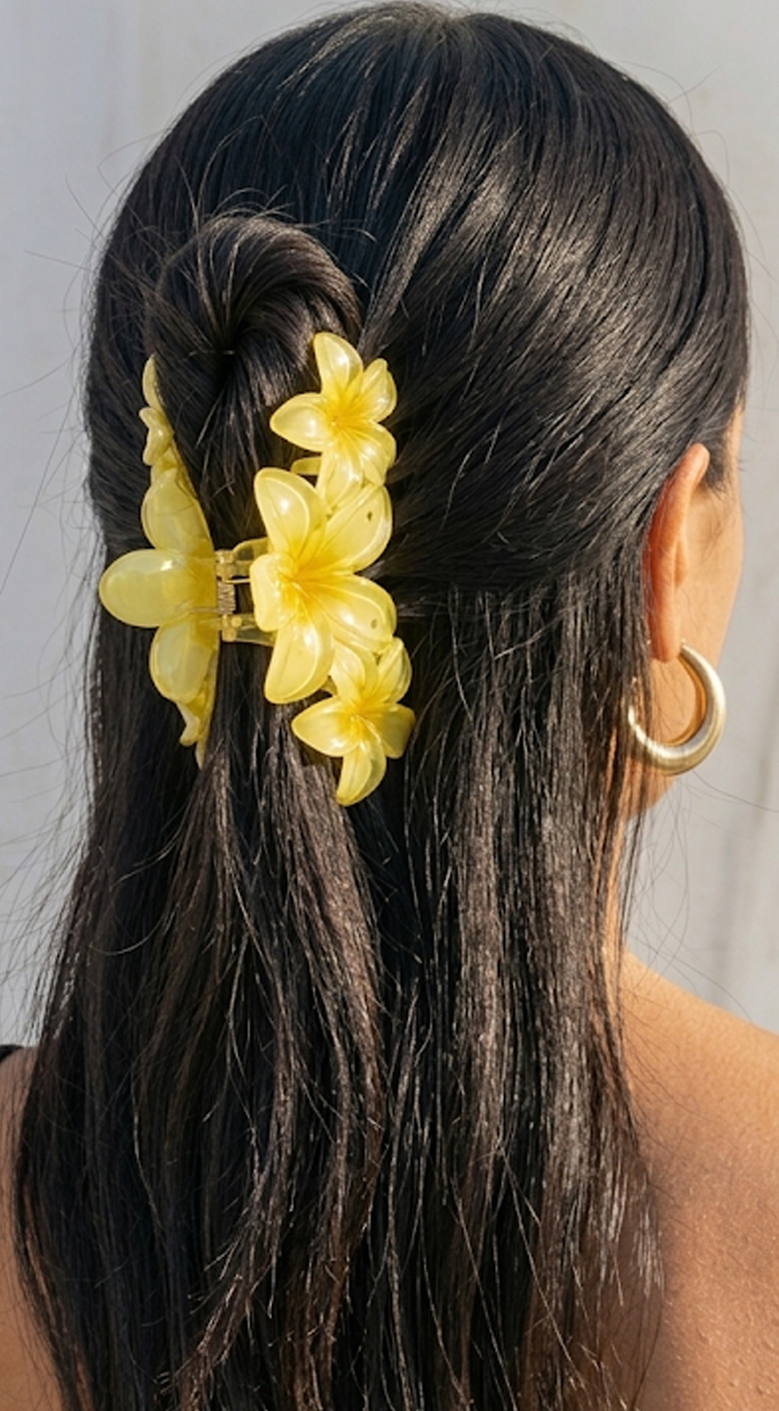 Yellow Flower Claw Clip