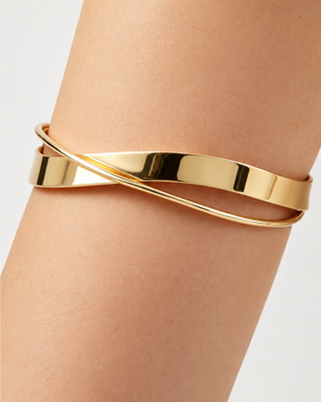 Gold Wrap Arm Cuff Bracelet