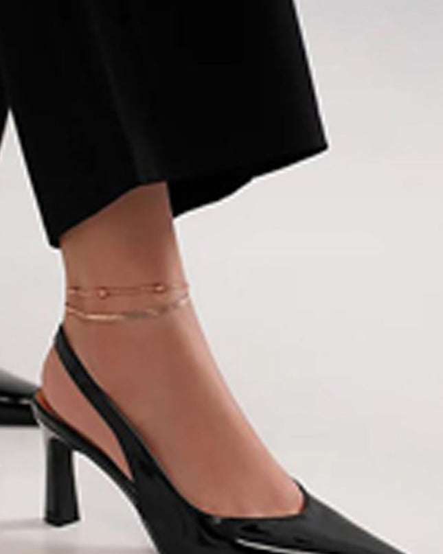 Black Stiletto Slingback heel