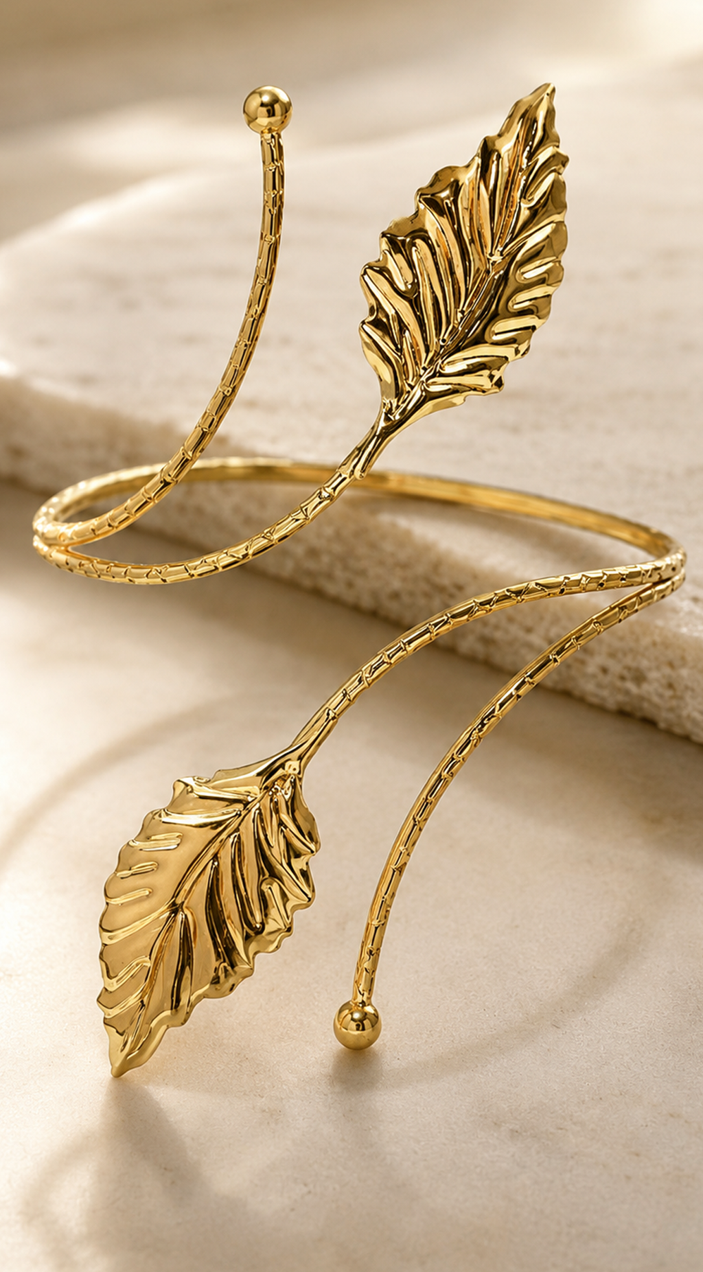 Gold Wrap Arm Cuff Bracelet