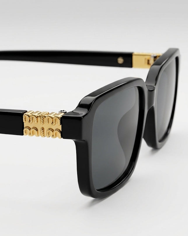 Black Monaco Square Sunglasses