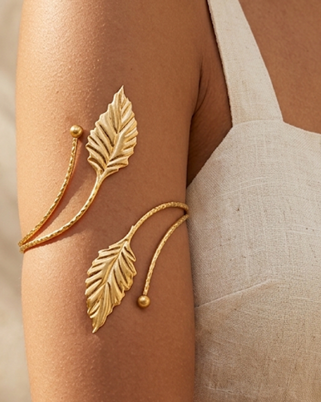 Gold Wrap Arm Cuff Bracelet