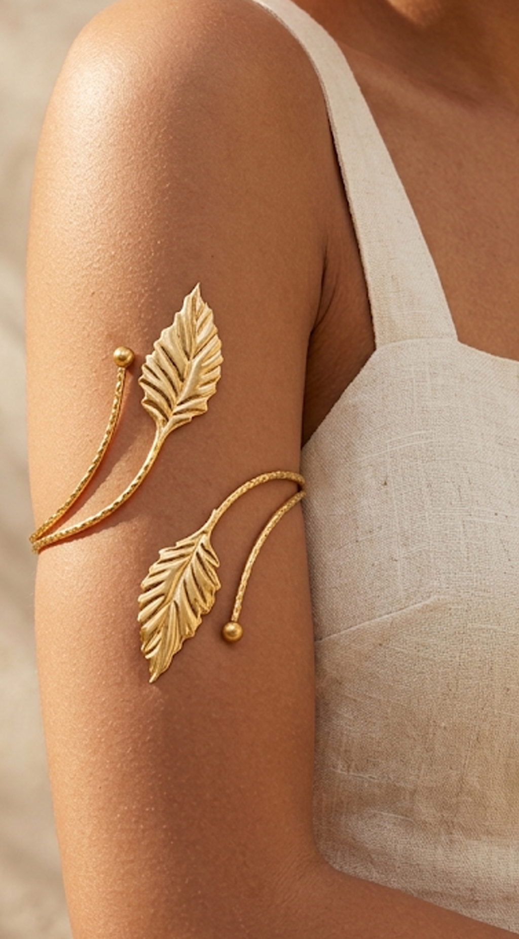 Gold Wrap Arm Cuff Bracelet